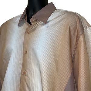 DAMANTE Mens Button Down Shirt~XL
